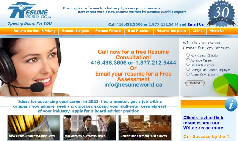 Resume world inc - 800474